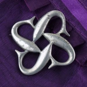 Vintage Ken Kantro dolphin Pendent pewter 1979